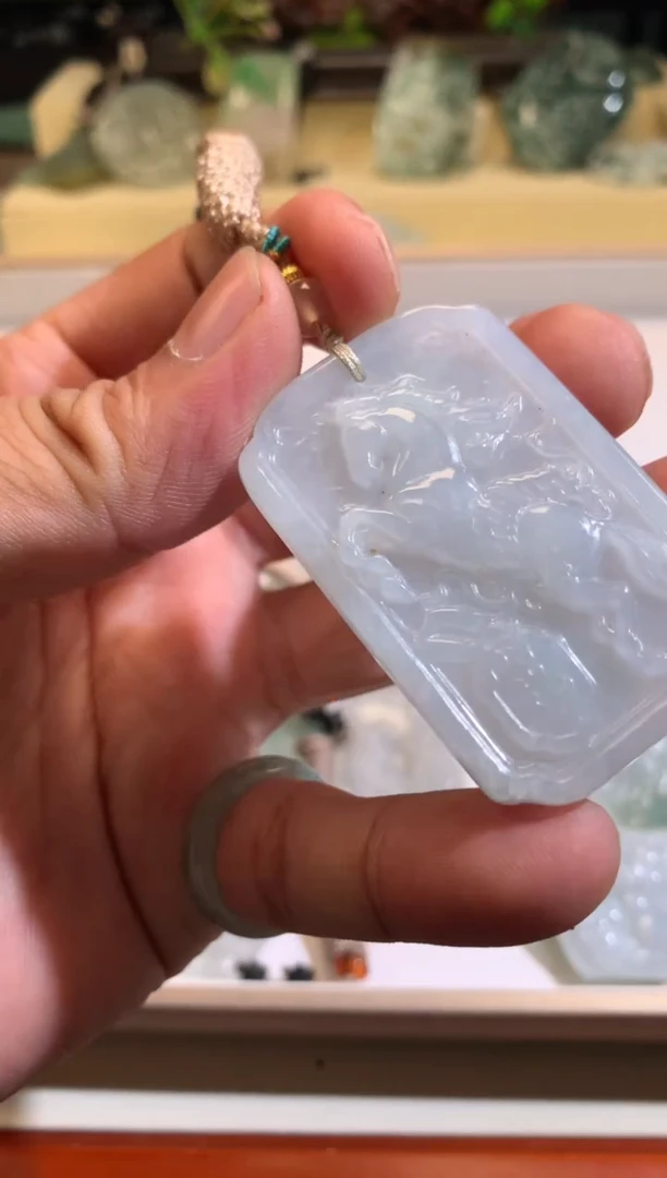 翡翠未镶嵌颈饰6/04/396