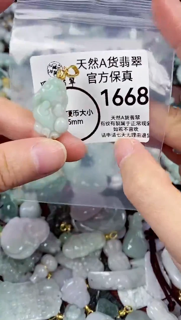 【闪购商品】翡翠颈饰未镶嵌天然A货翡翠1668