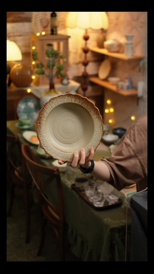 瓷片雾里工作室 盘1个