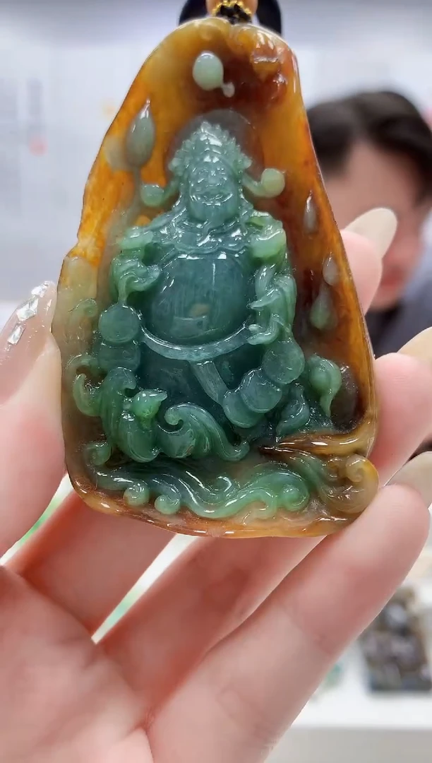 未镶嵌定制翡翠5060jw-毛货挂件63