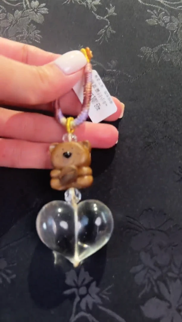未镶嵌车挂水晶水晶爱心挂件