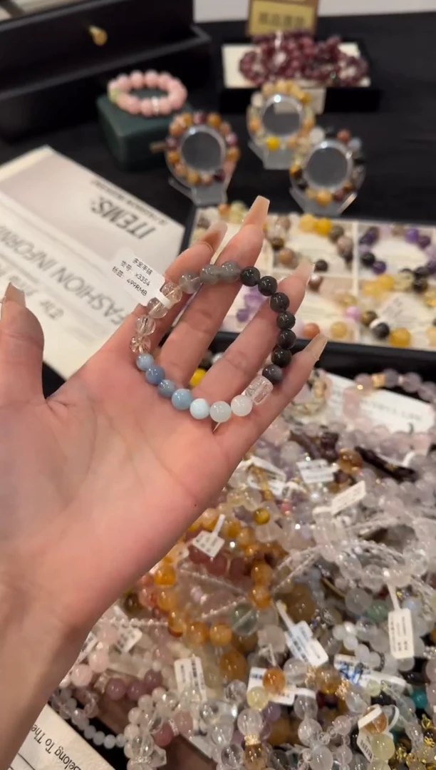 合金手链水晶多宝x3354