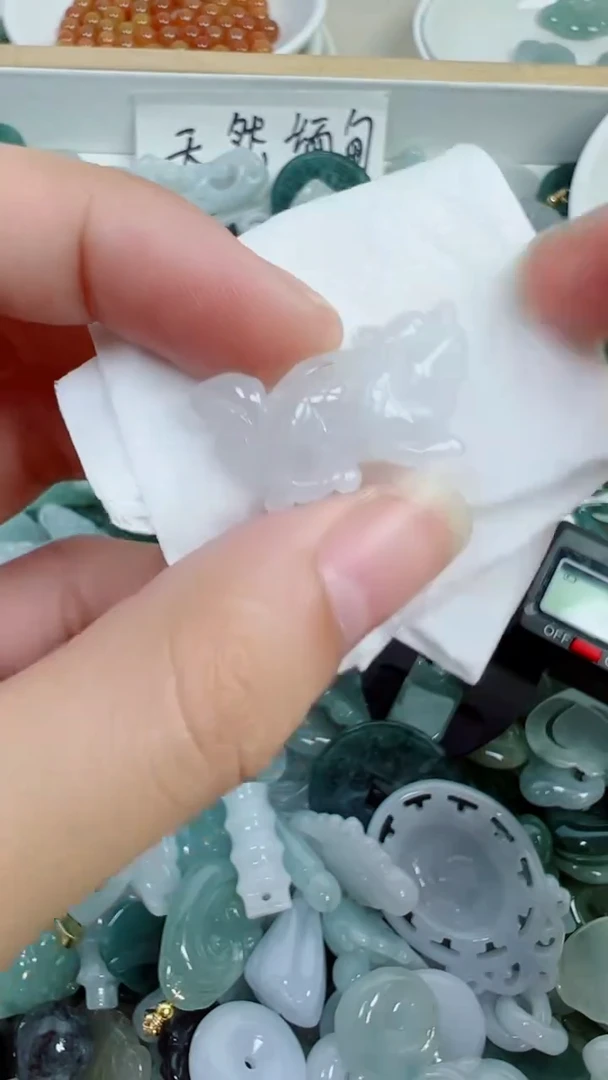 散珠翡翠35号链接，A货翡翠