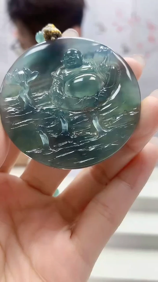 定制翡翠未镶嵌5159lr-毛货挂件151