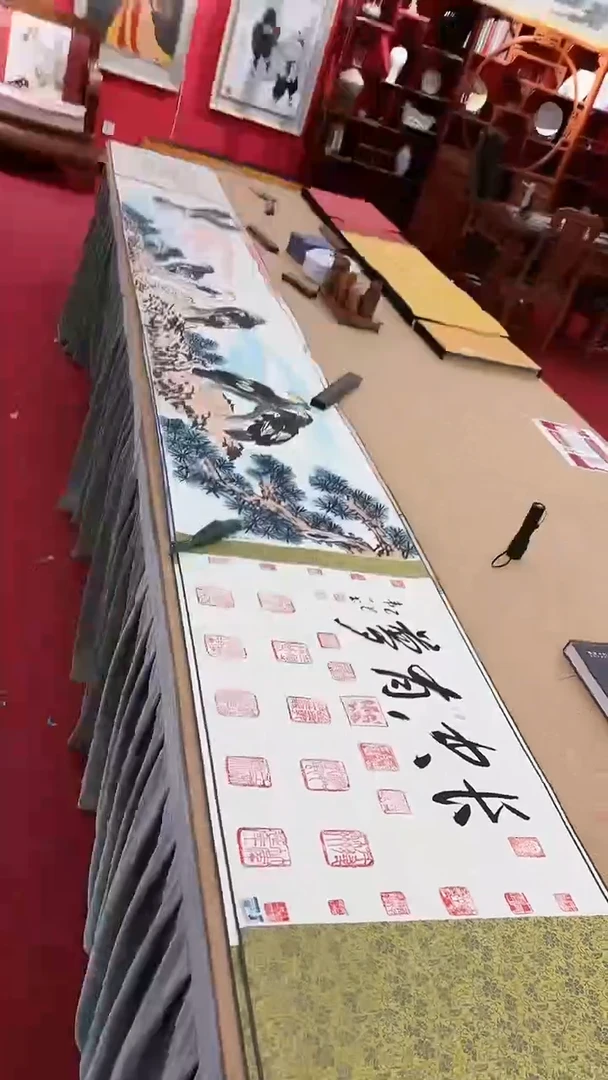 国画长空有梦5米手卷