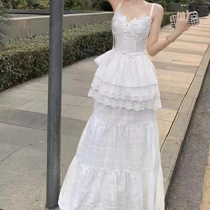 【蓉蓉私服RRSIFU】XS1825白月光设计感白色两件套显瘦时尚设计感