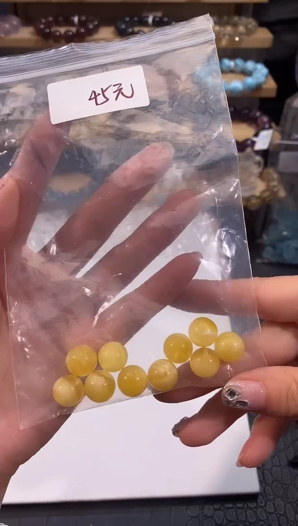 水晶手链未镶嵌蜜蜡单珠11mm多样性发一