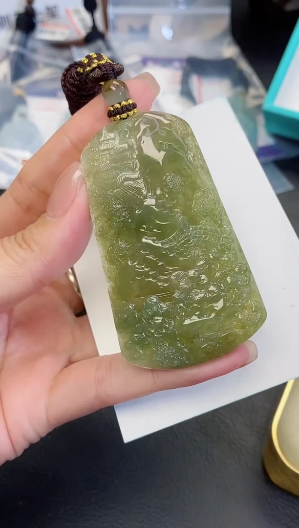 颈饰未镶嵌翡翠缅甸天然翡翠