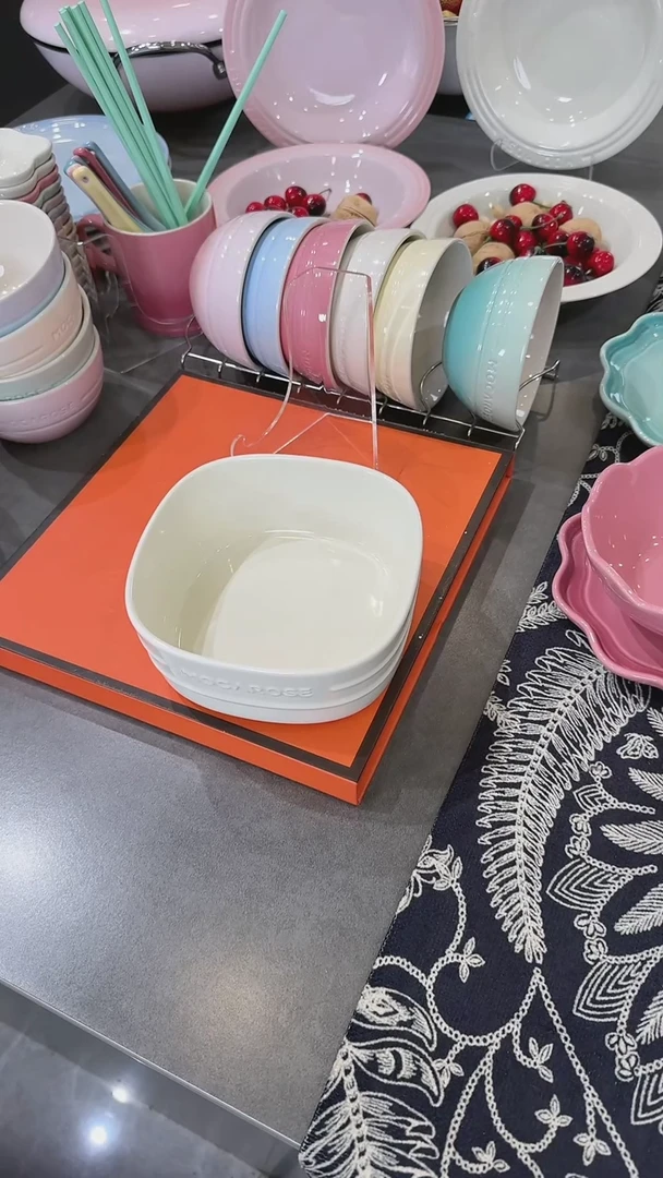 【闪购商品】瓷6英寸方形大碗-奶油白