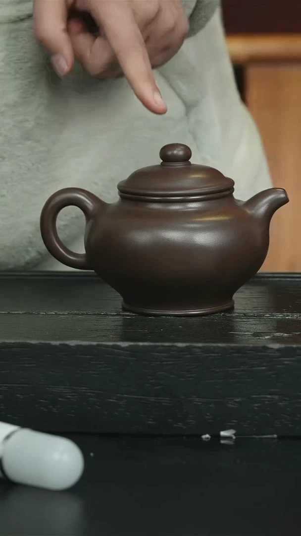 【闪购商品】紫砂茶壶紫脂泥光素掇只xr