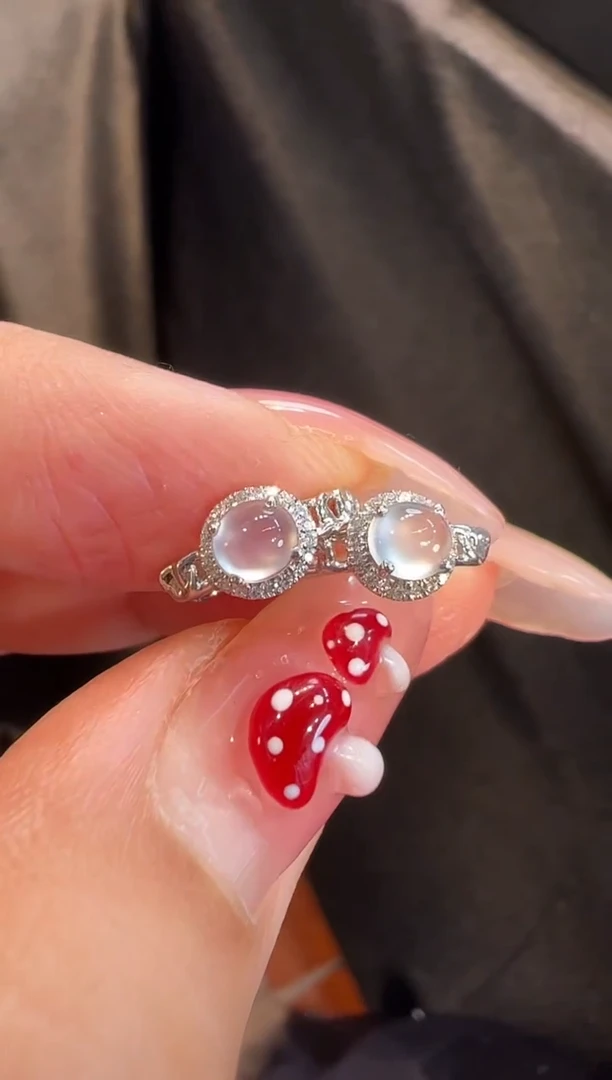 【闪购商品】翡翠耳饰18K金镶嵌耳饰