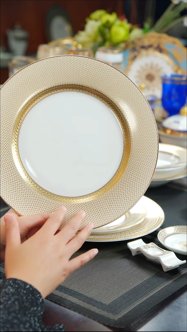 瓷片10.5英寸平盘 1个