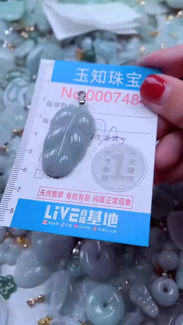 吊坠(不含链)未镶嵌翡翠7484