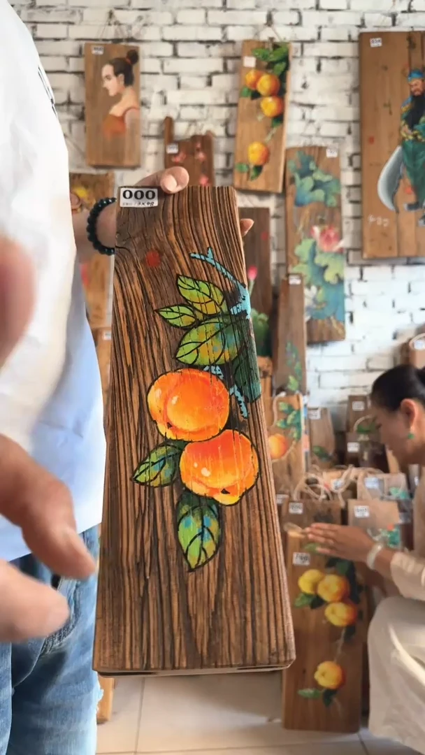 桃核吊坠000号门板画