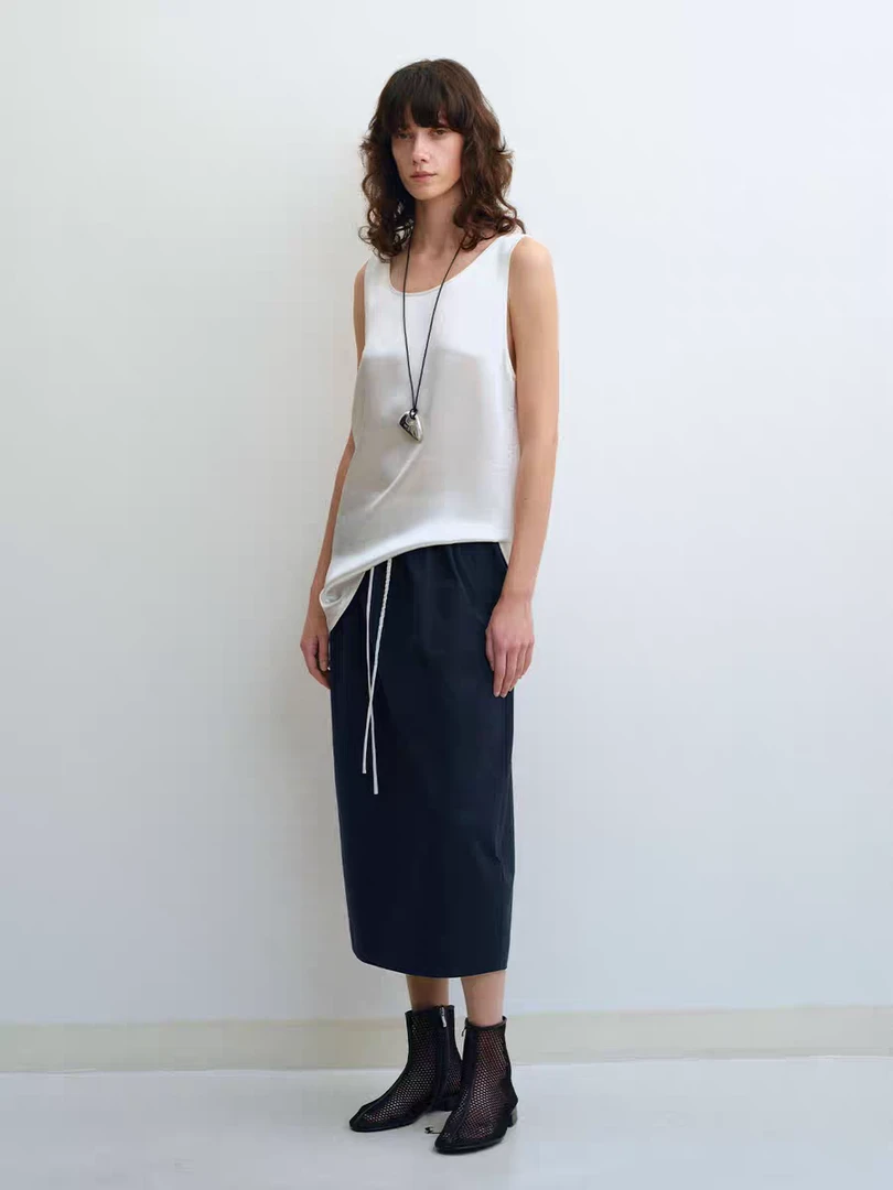 YOEYYOU 独立设计师品牌 25春夏抽绳休闲感长半裙