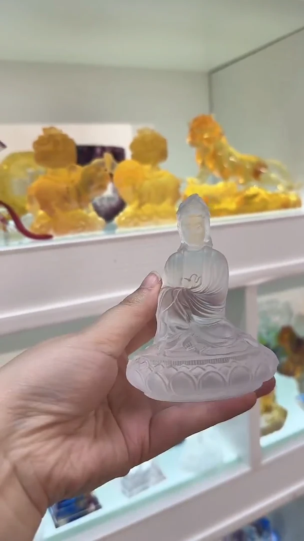 手工艺品琉璃观音