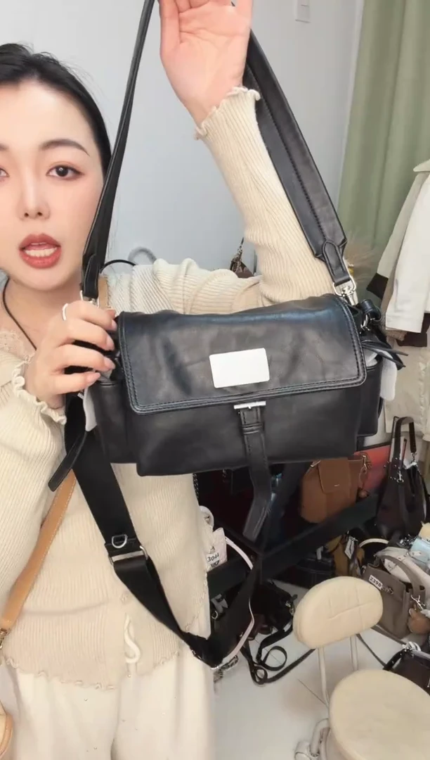 真皮玛莎小相机包