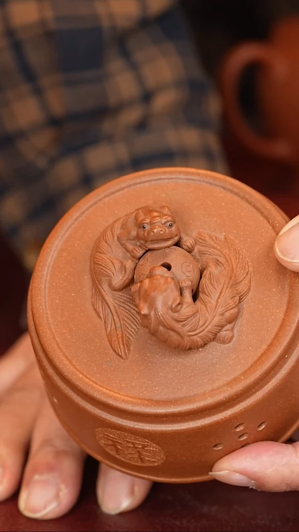 茶壶紫砂朱水娟--手工--香炉