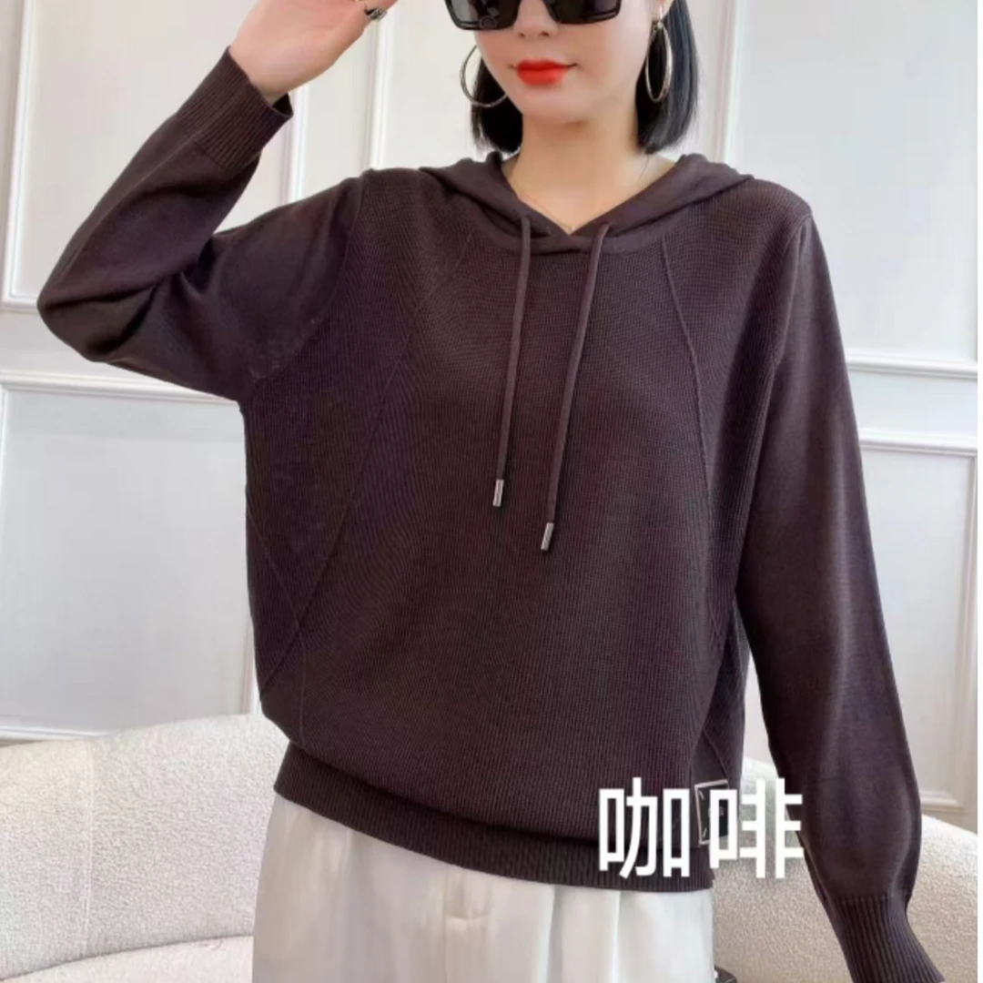 3207 春季新款女士连帽帽衫 F46