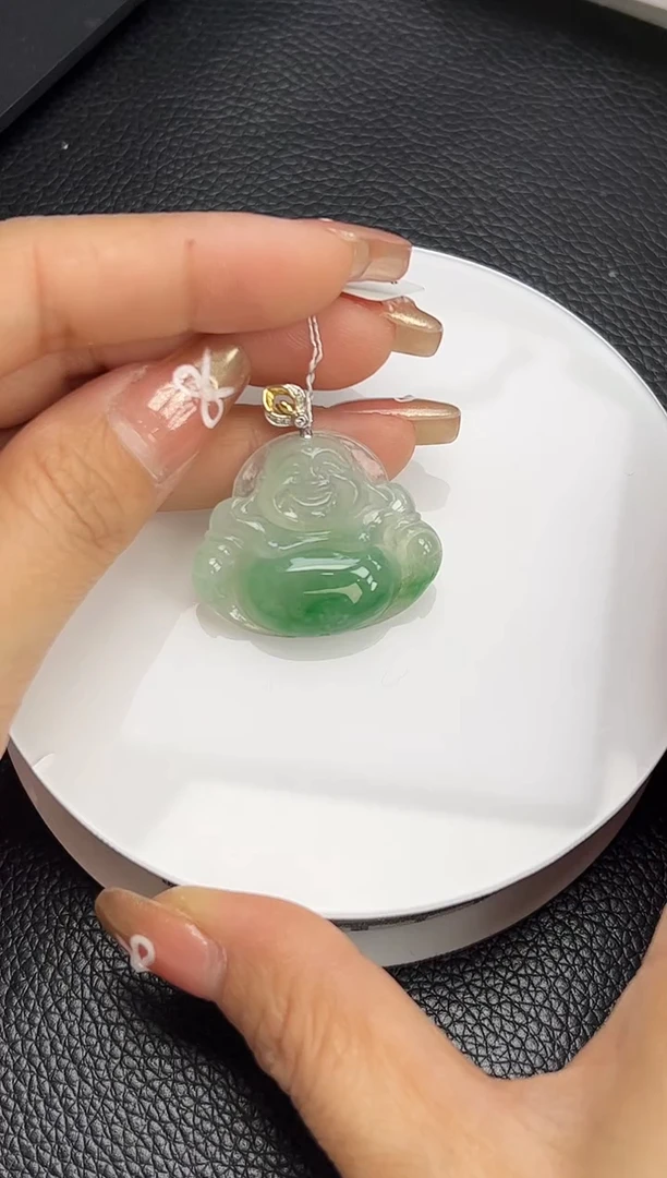 【闪购商品】翡翠颈饰18K金镶嵌YM900-1 佛公