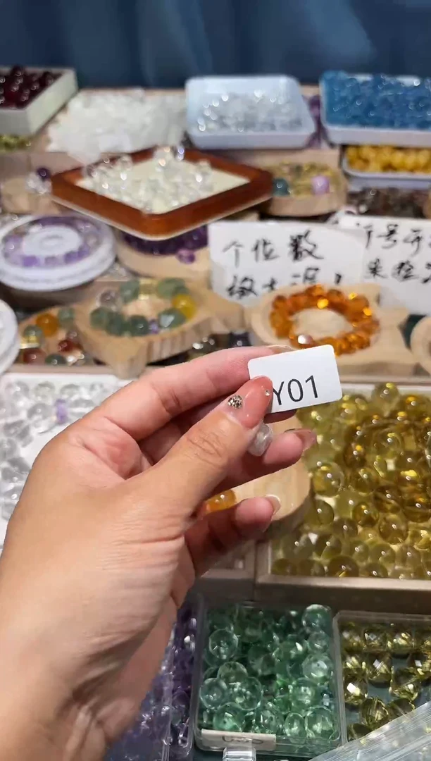 未镶嵌手串水晶哈*布Y01雪花方糖单颗