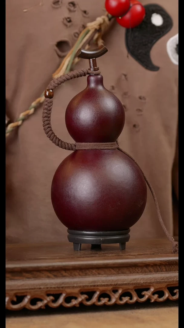 132号精品天然大漆酒葫芦一物一拍~