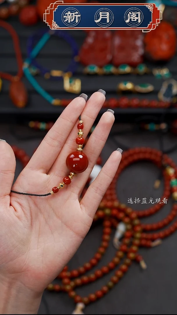 未镶嵌文玩配饰精美搭配南红玛瑙?**?文玩配饰精美搭配