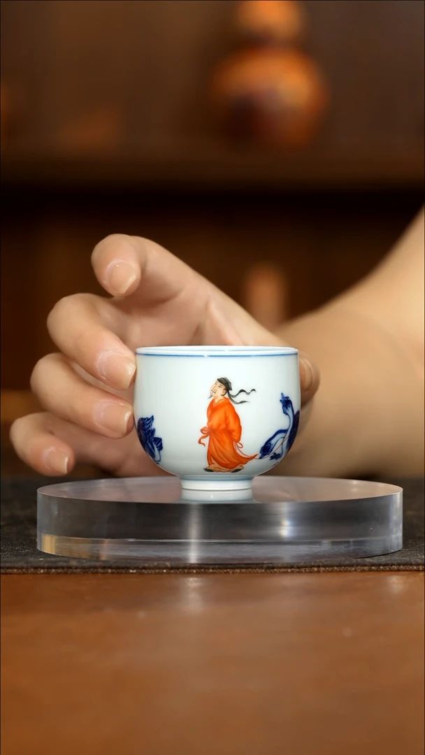 立明堂羲之溜鹅小龙蛋杯