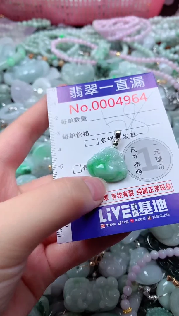 翡翠未镶嵌吊坠(不含链)4964