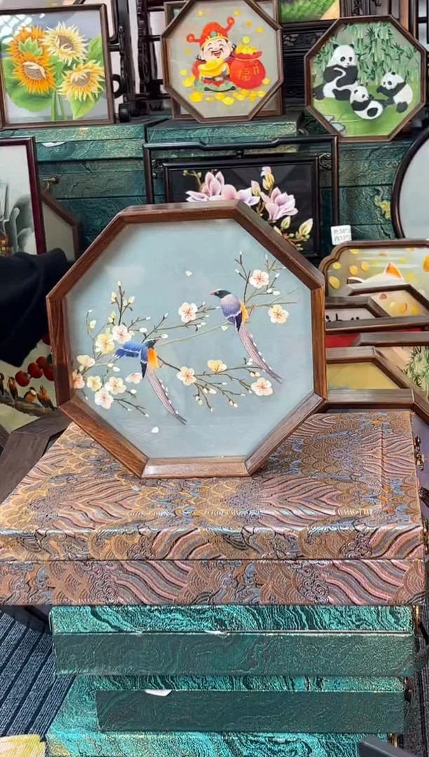 刺绣非遗双面绣摆台