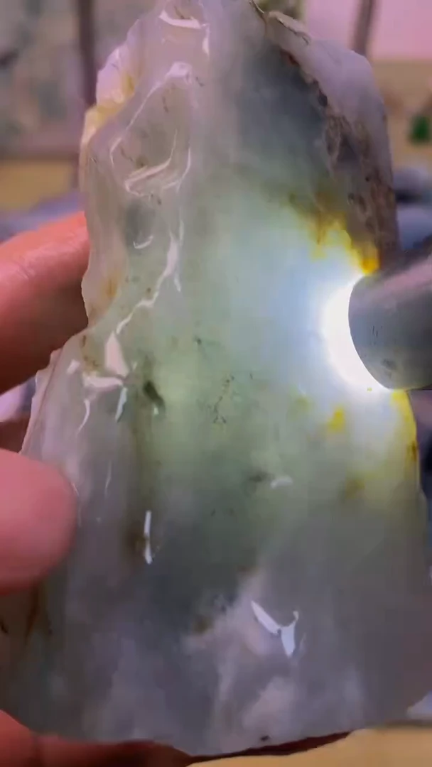 翡翠裸石天然A货缅甸翡翠高品质边角料384