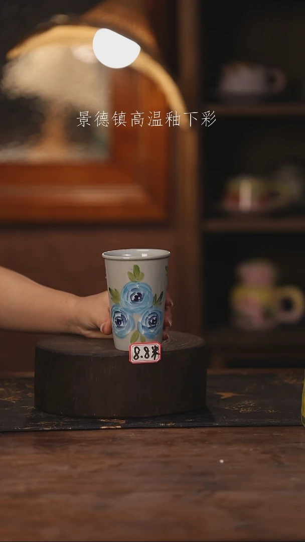 陶瓷景德镇高温釉下手绘陶瓷206