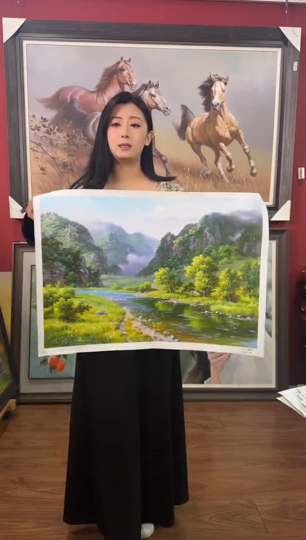 油画【2号】约50*70cm丨朝鲜原创纯手绘孤品油画丨顺丰包邮