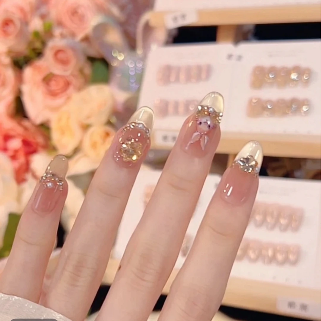 【金兔来财2.0】手工穿戴甲可重复使用10个甲片LL