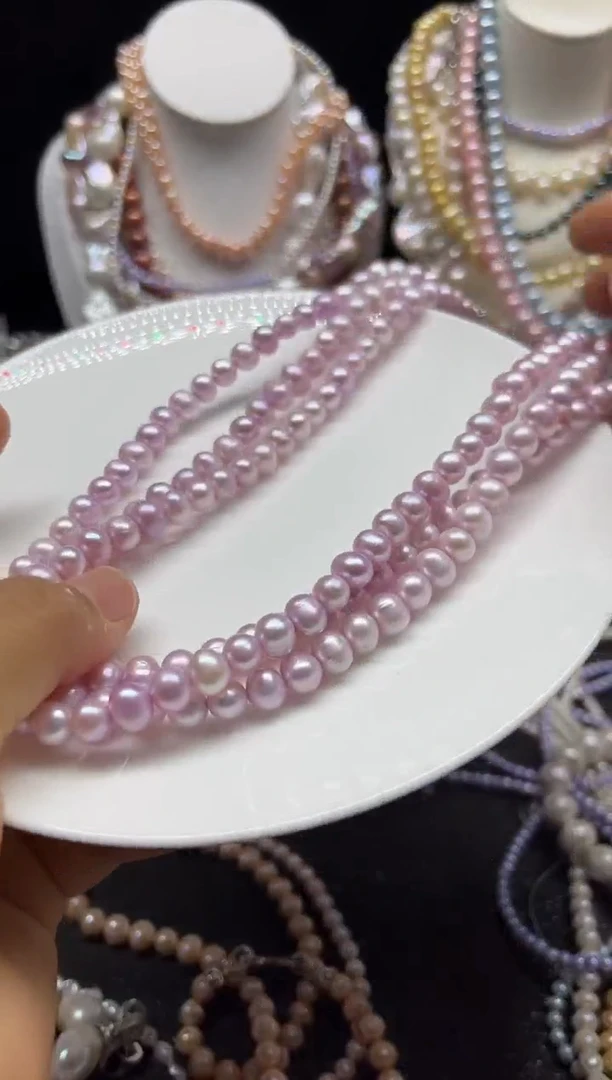 淡水珍珠未镶嵌颈饰多人