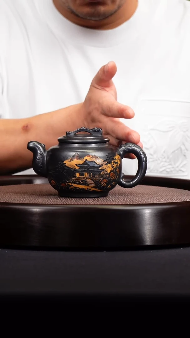 茶壶紫砂 宜兴紫砂原矿壶