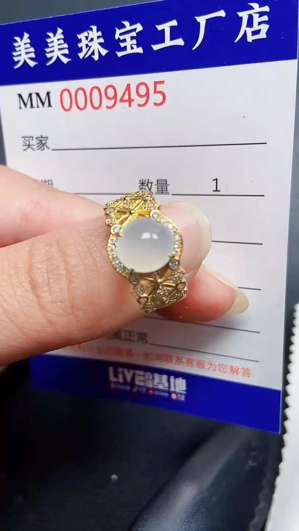 翡翠银S925镶嵌颈饰9495