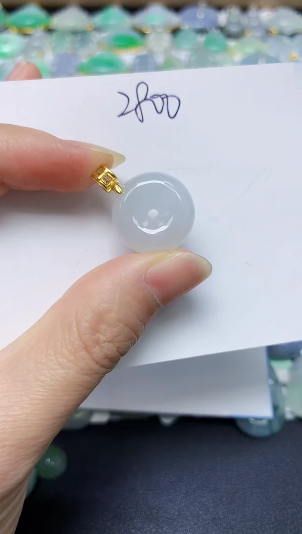 翡翠未镶嵌颈饰天然缅甸翡翠A货