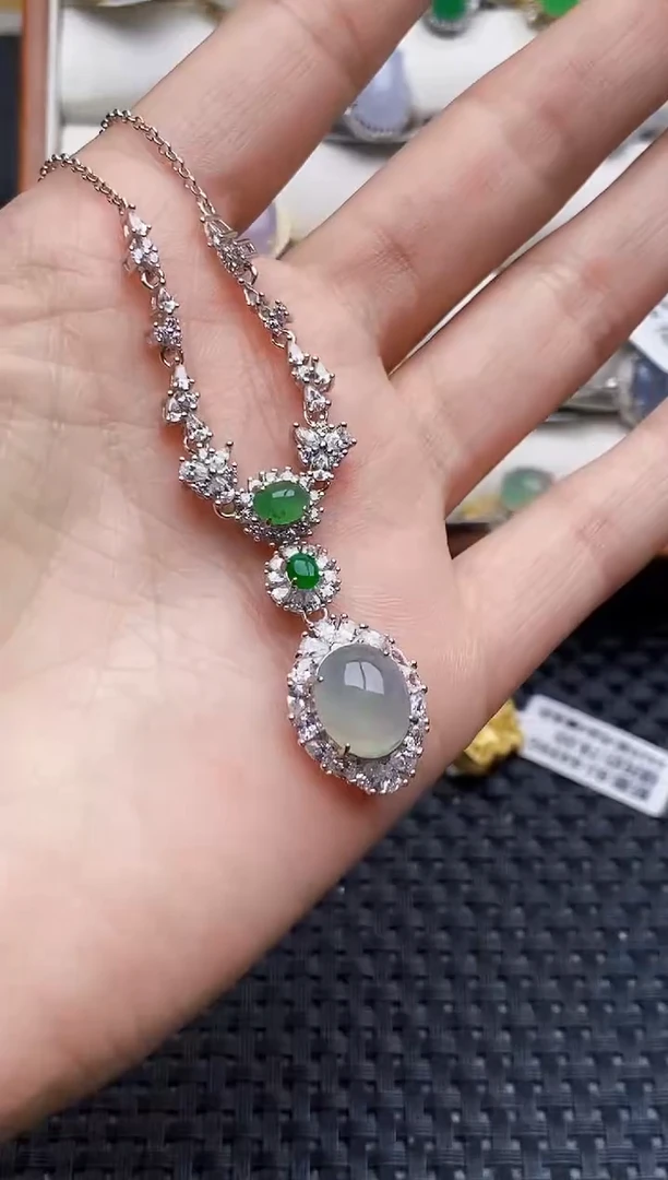 银S925镶嵌戒指翡翠1240