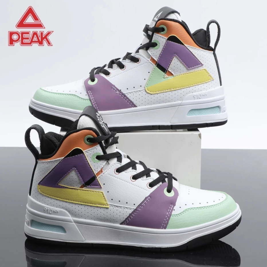 PEAK匹克态极910时尚复古防滑耐磨高帮生活休闲鞋 ET23008B