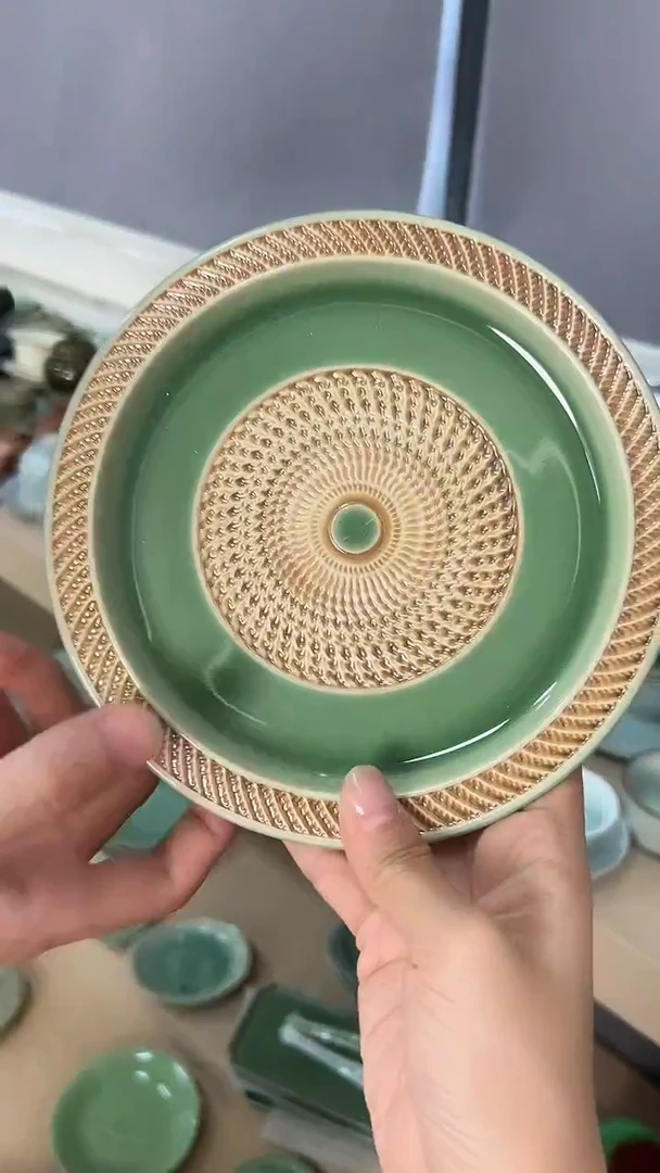 龙泉云间青瓷小米茶器