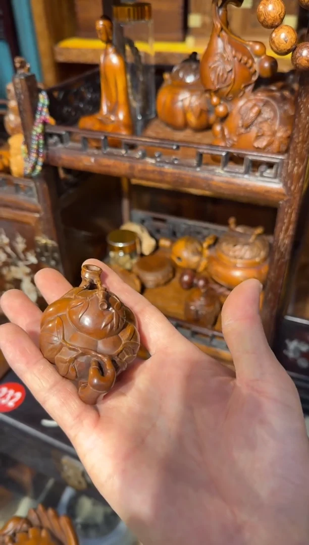 木木头款黄杨竹节把把壶68