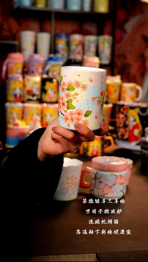 景德镇陶瓷手绘杯杯