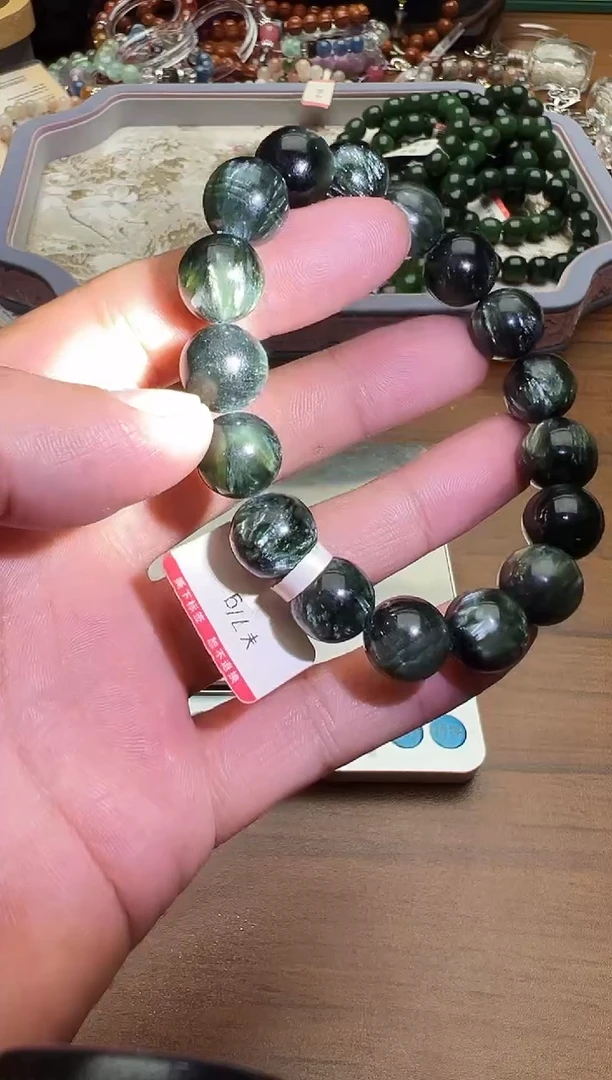 未镶嵌手链水晶绿龙晶  多样性发一