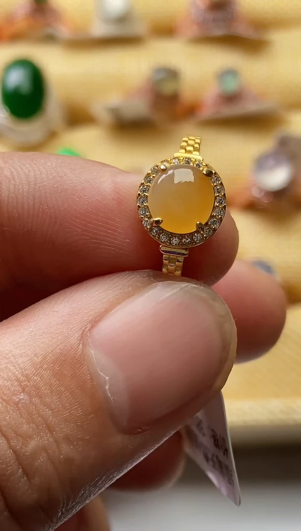 【闪购商品】翡翠戒指银S925镶嵌0000