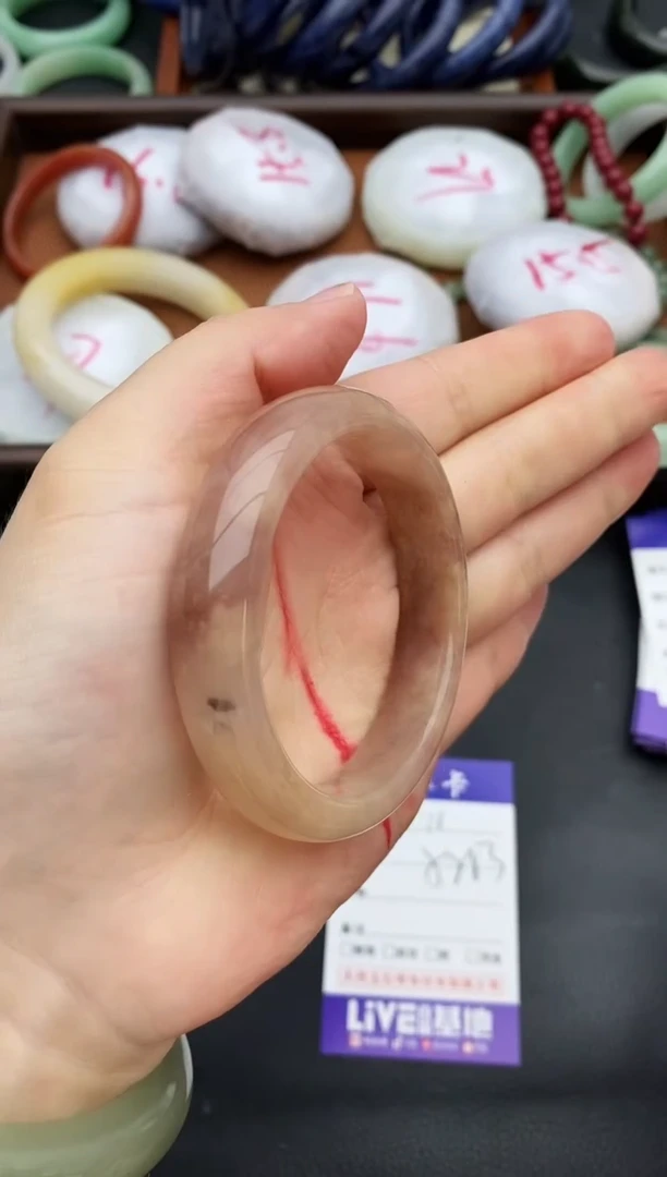 未镶嵌手镯石英质玉78+52/53