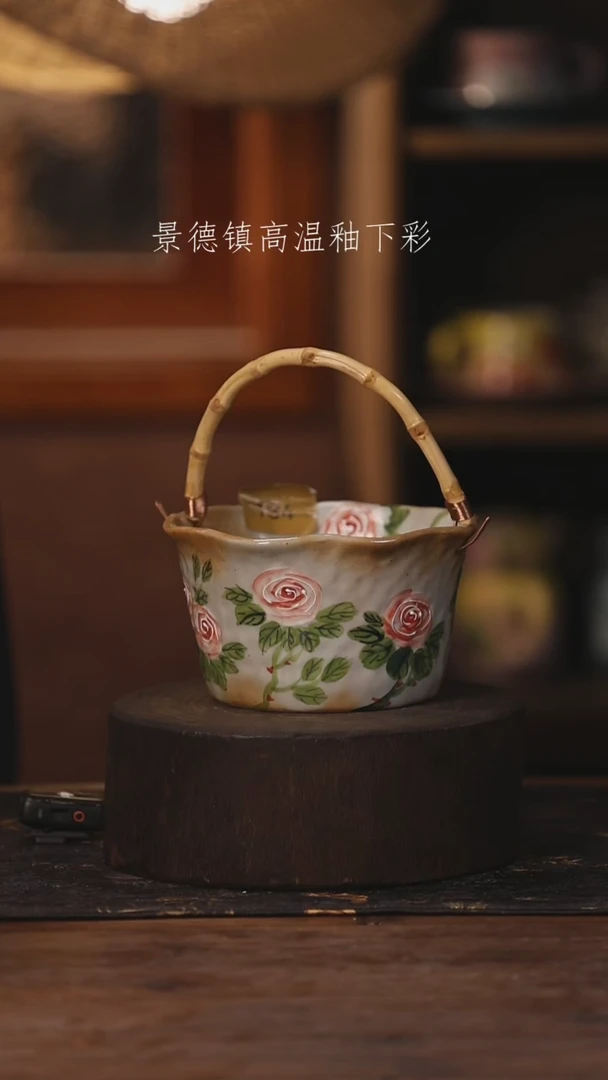 陶瓷景德镇高温釉下手绘陶瓷134
