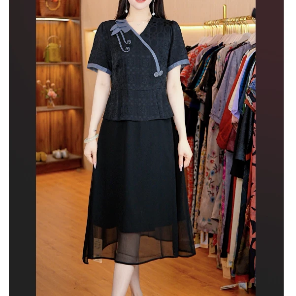 5-802-17新款时尚休闲连衣裙