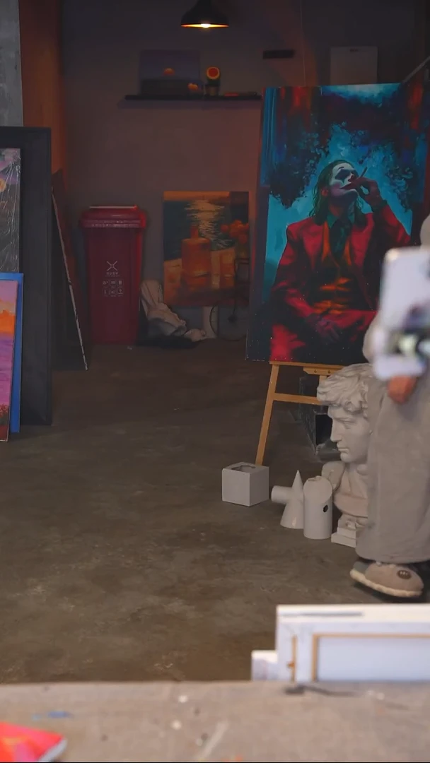 油画染*精品米豆子丙烯画纯手绘