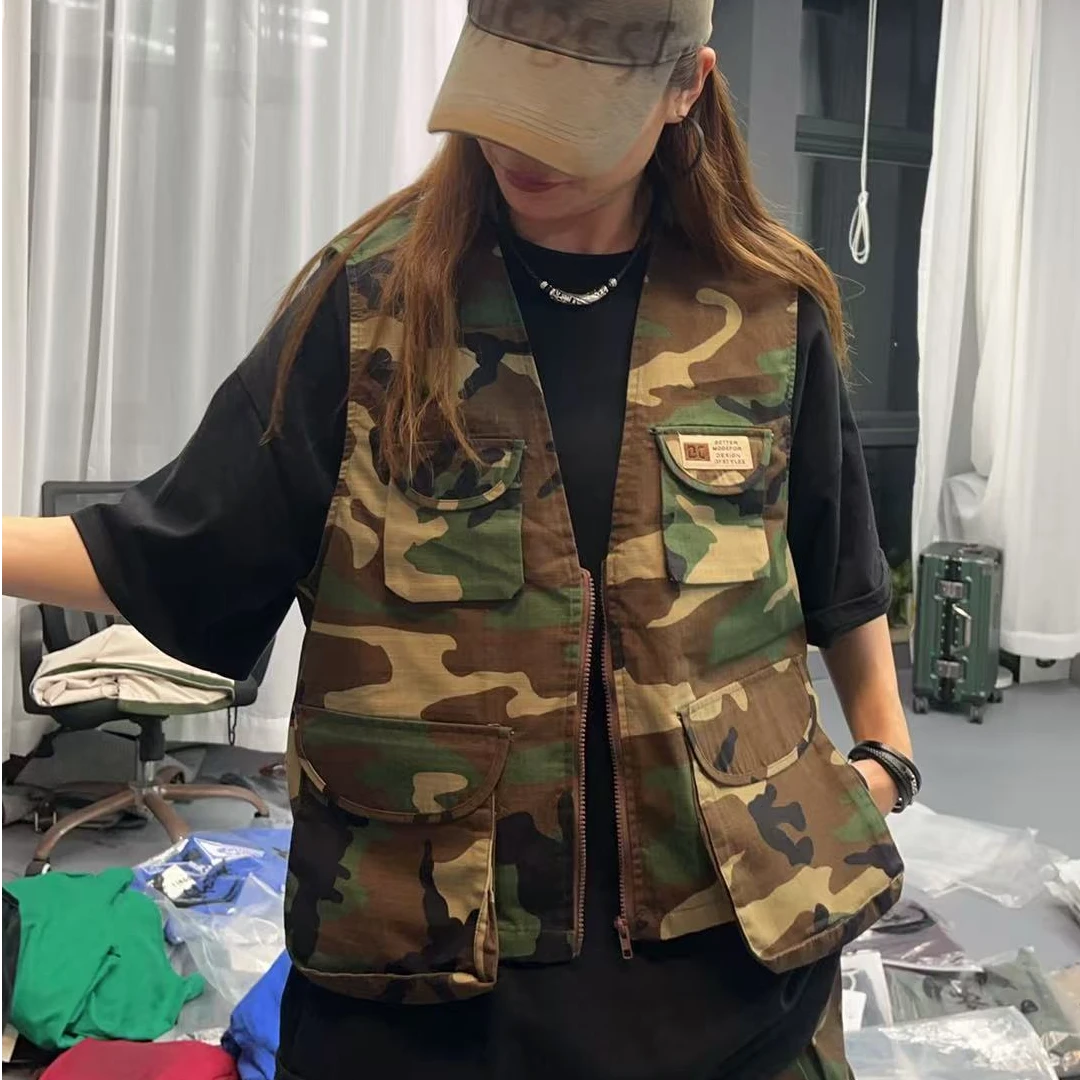 迷彩马夹时尚户外休闲多口袋